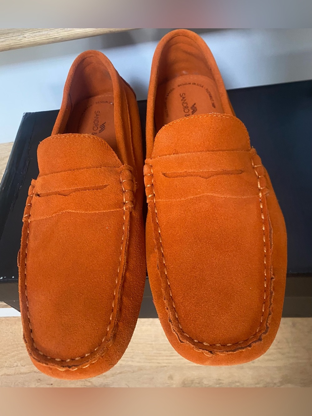 Sandro Moscoloni “Hash" Men's Suede Driving Loafers / Boat Shoes  8.5 D